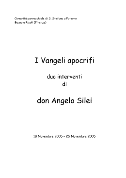 Novembre 2005 - La Parrocchia di Santo Stefano a Paterno