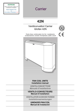 Carrier Ventilcovettori Manuale Idrofan 42N - Caldaie