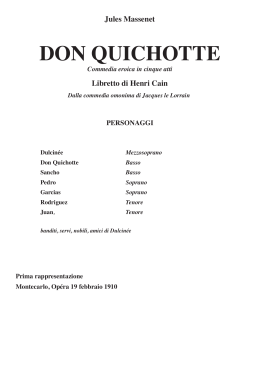 Don Quichotte - di cose un po
