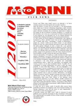 2010 / 1 - MOTO MORINI CLUB ROMA