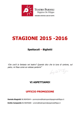 stagione 2015 -2016