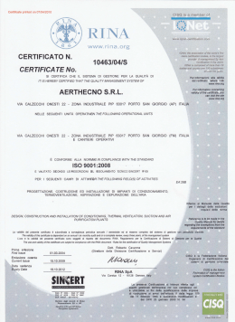 Certificazione ISO 2008