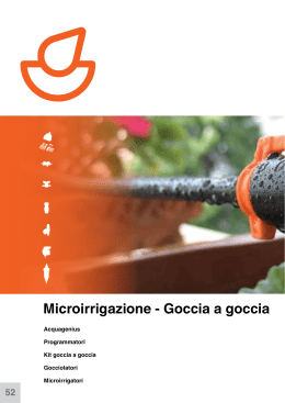 Microirrigazione - Goccia a goccia