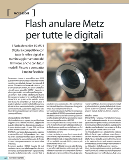 Flash anulare Metz per tutte le digitali