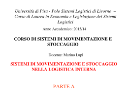 logistica - Università di Pisa