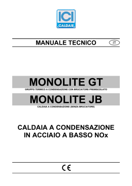 monolite gt monolite jb - schede
