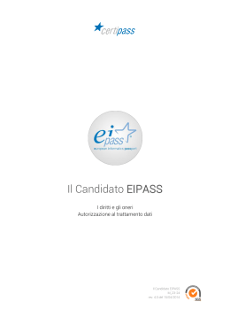 il candidato EIPASS (i diritti e gli oneri)