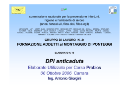 DPI Anticaduta - Scuola Edile Massa Carrara
