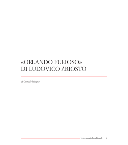 Orlando furioso di Ludovico Ariosto