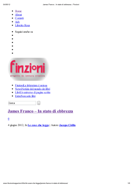 James Franco – In stato di ebbrezza