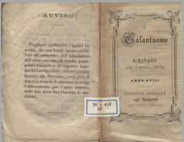 Il Galantuomo: Almanacco per l`anno 1870