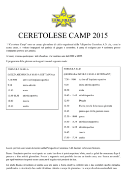 CERETOLESE CAMP 2015