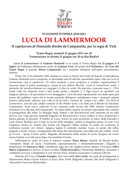 lucia di lammermoor - Teatro Regio di Torino
