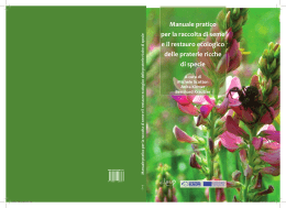 Manuale pratico per la raccolta di seme e il restauro ecologico delle