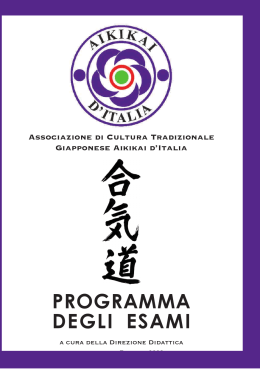 Programma esami Aikikai - Aikido Dojo Shimabara Palestrina