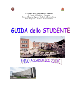 Università degli Studi di Roma Sapienza II Facoltà di Medicina e