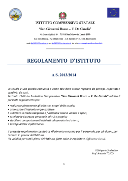 Scuola Primaria Statale - IC San Giovanni bosco – De Carolis