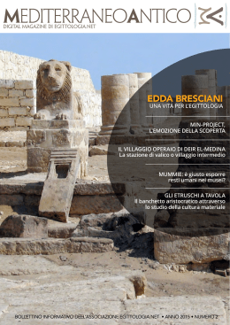 edda bresciani - Mediterraneo Antico Magazine
