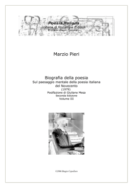 Vol.III - Biagio Cepollaro, poesia