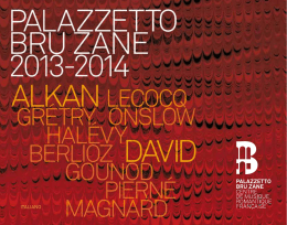 Brochure stagione 2013