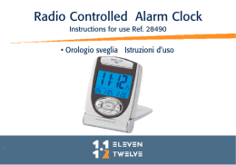 Radio Controlled Alarm Clock