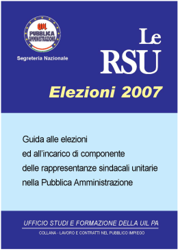 Libro-RSU-2007 - UIL Pubblica Amministrazione