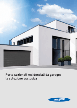 Porte sezionali residenziali da garage: la soluzione