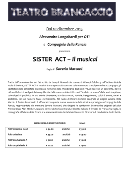 SISTER ACT – Il musical