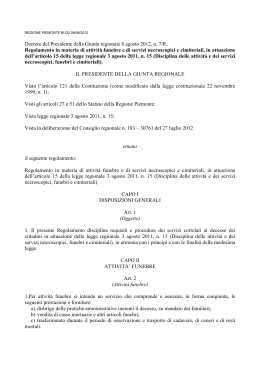 Decreto del Presidente della Giunta regionale 8 agosto 2012, n. 7/R