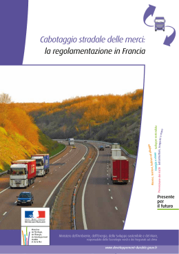 la regolamentazione in Francia - Ministère de l`écologie et du