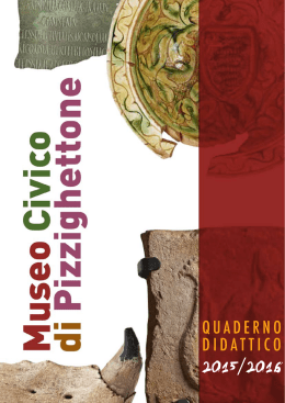 quaderno didattico - Museo Civico di Pizzighettone