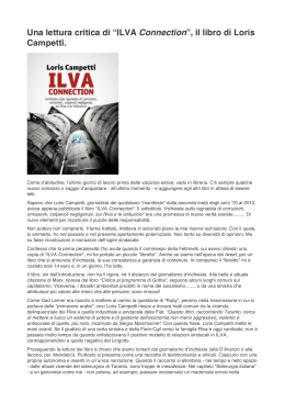 Una lettura critica di “ILVA Connection”, il libro di