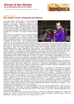 N° del 12/12/2010 - Diocesi di San Miniato
