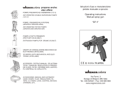 Istruzioni d`uso e manutenzione pistola manuale a spruzzo
