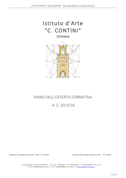 POF_2015_16 - Istituto d`arte Carlo Contini