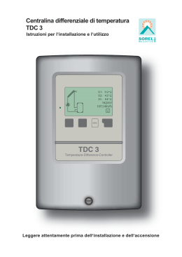 Centralina differenziale di temperatura TDC 3