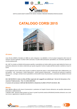 CATALOGO CORSI 2015