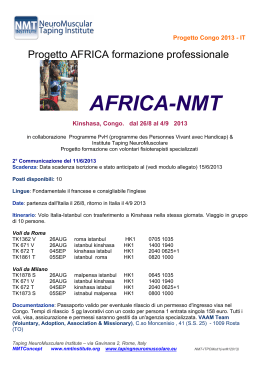 Progetto AFRICA formazione professionale 2