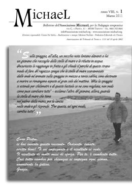 Anno 8, n°1 - Marzo 2011 - Associazione Michael per la pedagogia