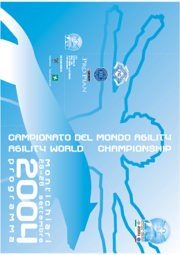 Programma Campionato Mondiale di Agility 2004