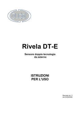 RIVELA DT-E (Hw10 Fw10) manuale rev0