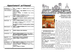 foglietto del 09-10-2011 - Unità Pastorale di Gradisca d`Isonzo