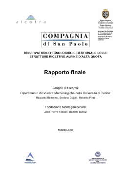 PDF completo - Fondazione Montagna Sicura