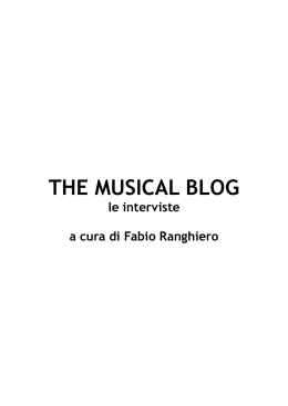 SANDRO PASQUAL - The Musical Blog
