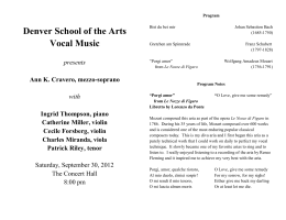 Denver School of the Arts Vocal Music