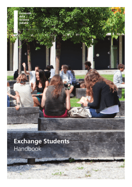 Exchange Students Handbook - USI