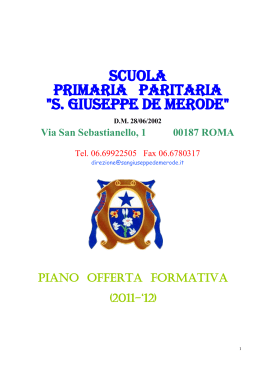 POF primaria 2011-12 - "S. Giuseppe"