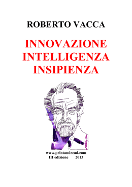 Innovazione, intelligenza, insipienza