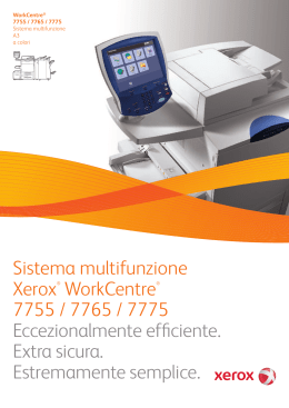 Sistema multifunzione Xerox® WorkCentre® 7755