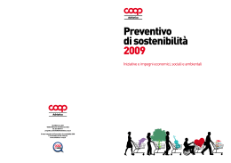 bilancio preventivo di sostenibilità coop 2009